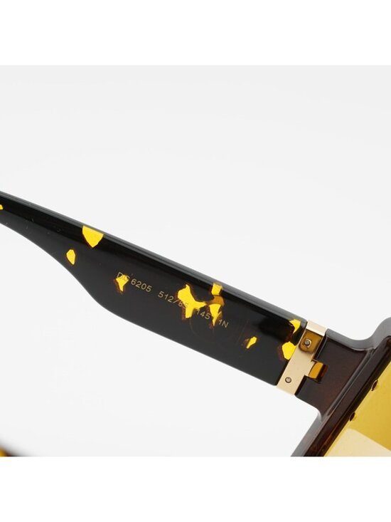 Dolce & Gabbana DG6205 612/85 Sunglasses Yellow Havana Square Frame main image 4